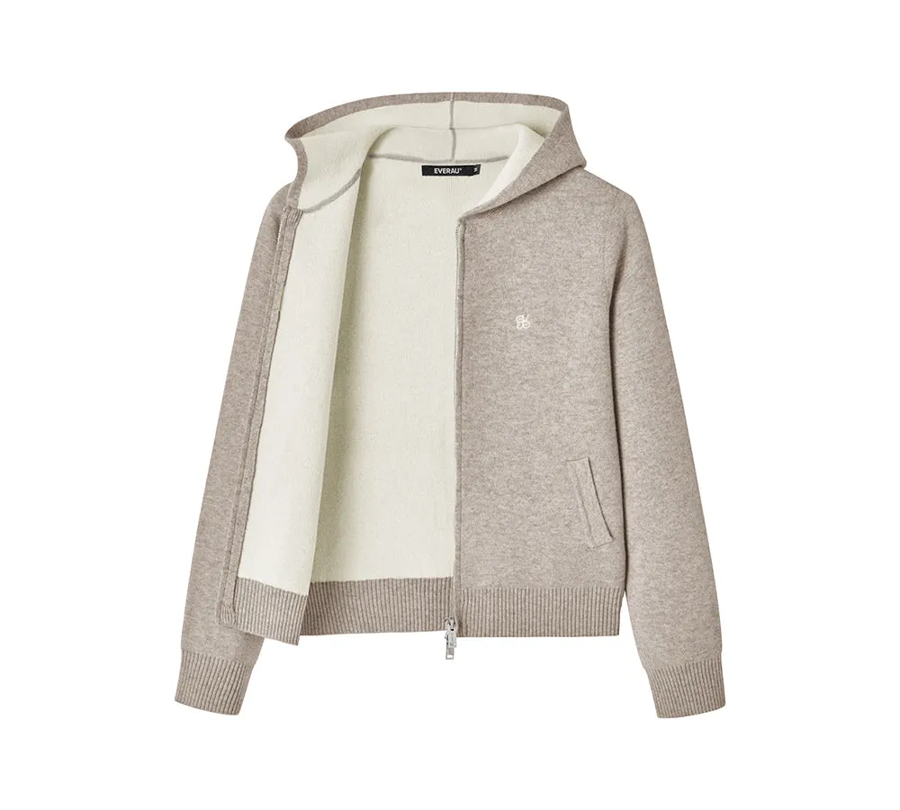 EVERAU® 100% Wool Cardigan Knit Zip Hoodie Tanno sold by UGG Express product image thumbnail 4