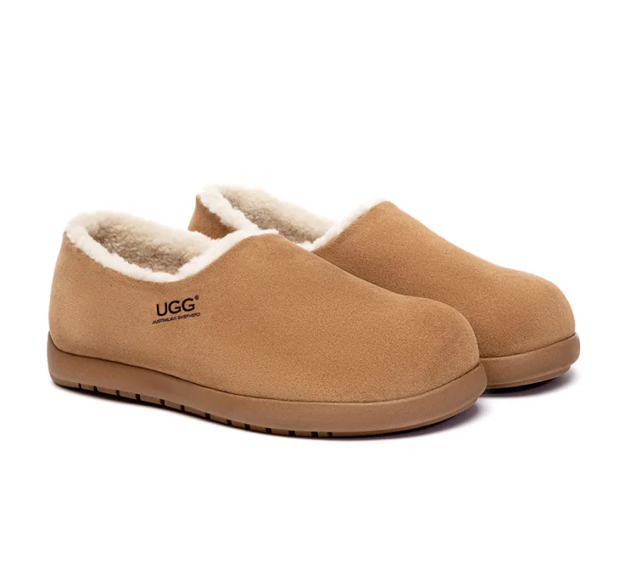AUSTRALIAN SHEPHERD® UGG Slippers Men Sheepskin Wool Ankle Clog Large Size Brett sold by UGG Express
