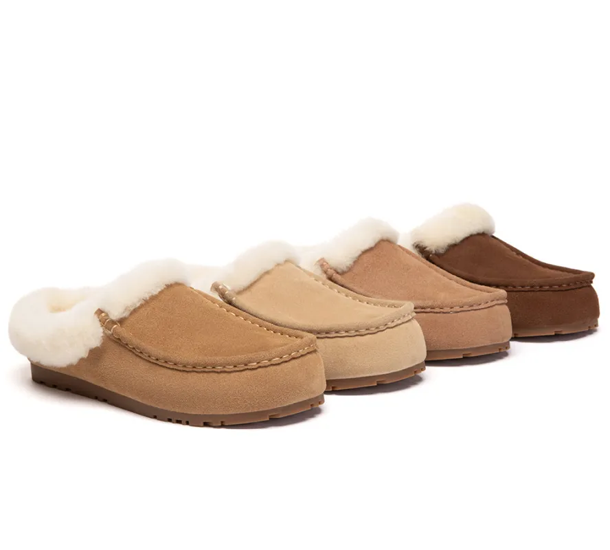 EVERAU® UGG Slippers Sheepskin Wool Ankle Moccasin Creago sold by UGG Express