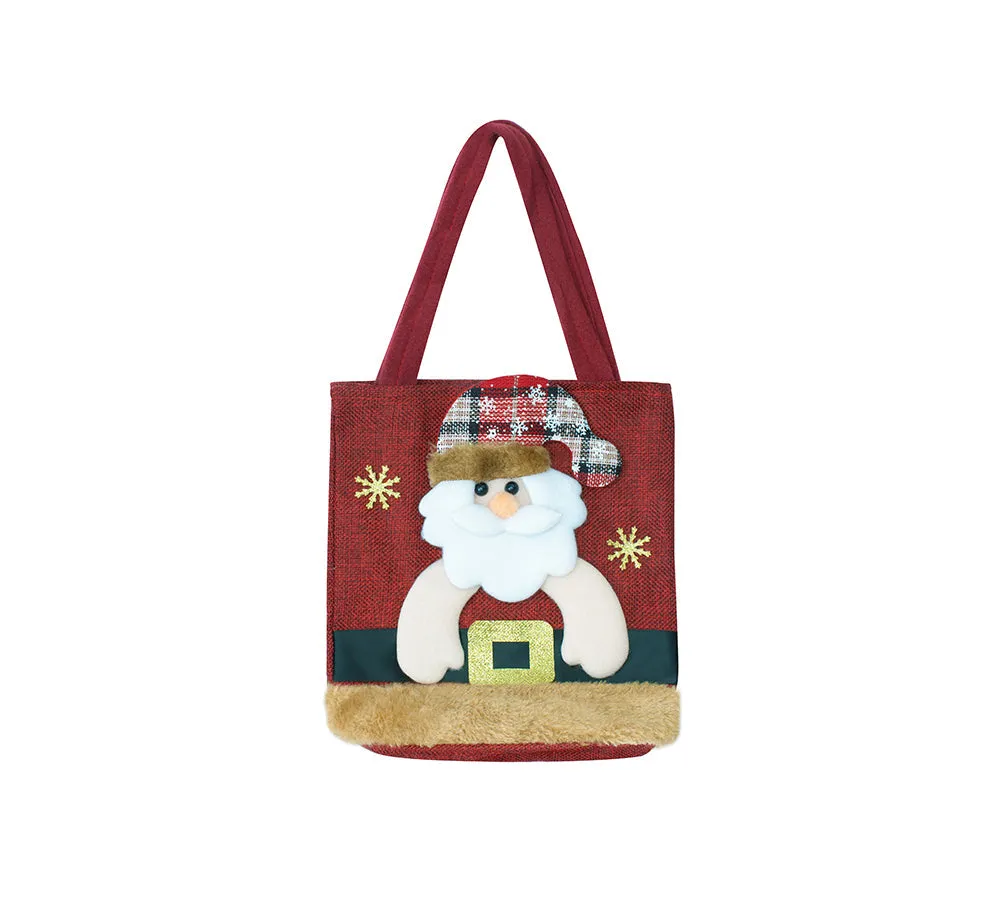 🎁 EVERAU® Christmas Reindeer Snowman Santa Tote Bag Berry (100% off) sold by UGG Express product image thumbnail 2