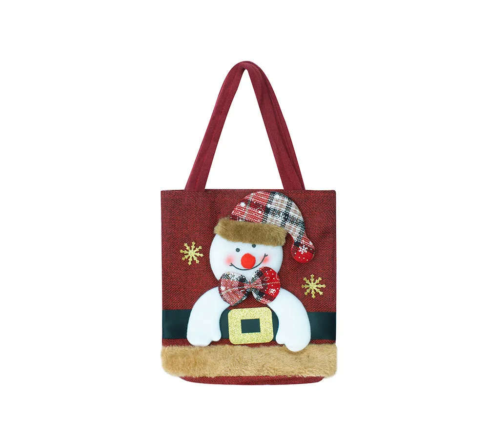 🎁 EVERAU® Christmas Reindeer Snowman Santa Tote Bag Berry (100% off) sold by UGG Express product image thumbnail 4