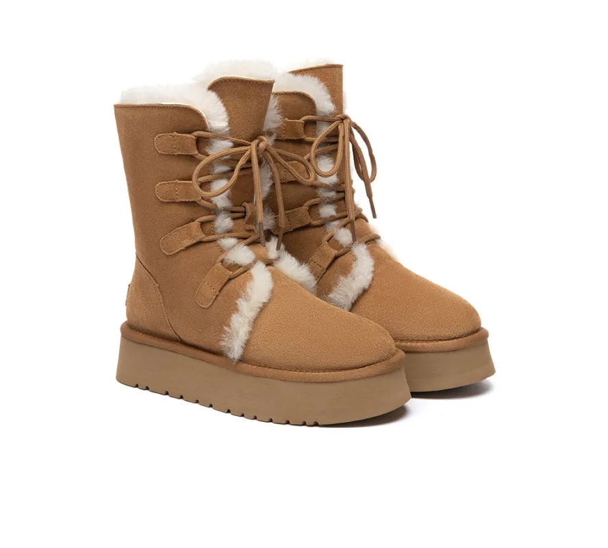 AUSTRALIAN SHEPHERD® UGG Boots   Platform Short Brunor made by UGG Express
