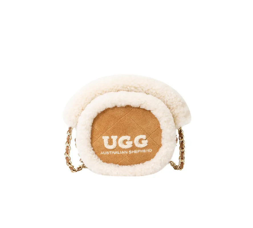 AUSTRALIAN SHEPHERD® Women Fluffy Wool Over Shoulder Ovelle Bag sold by UGG Express