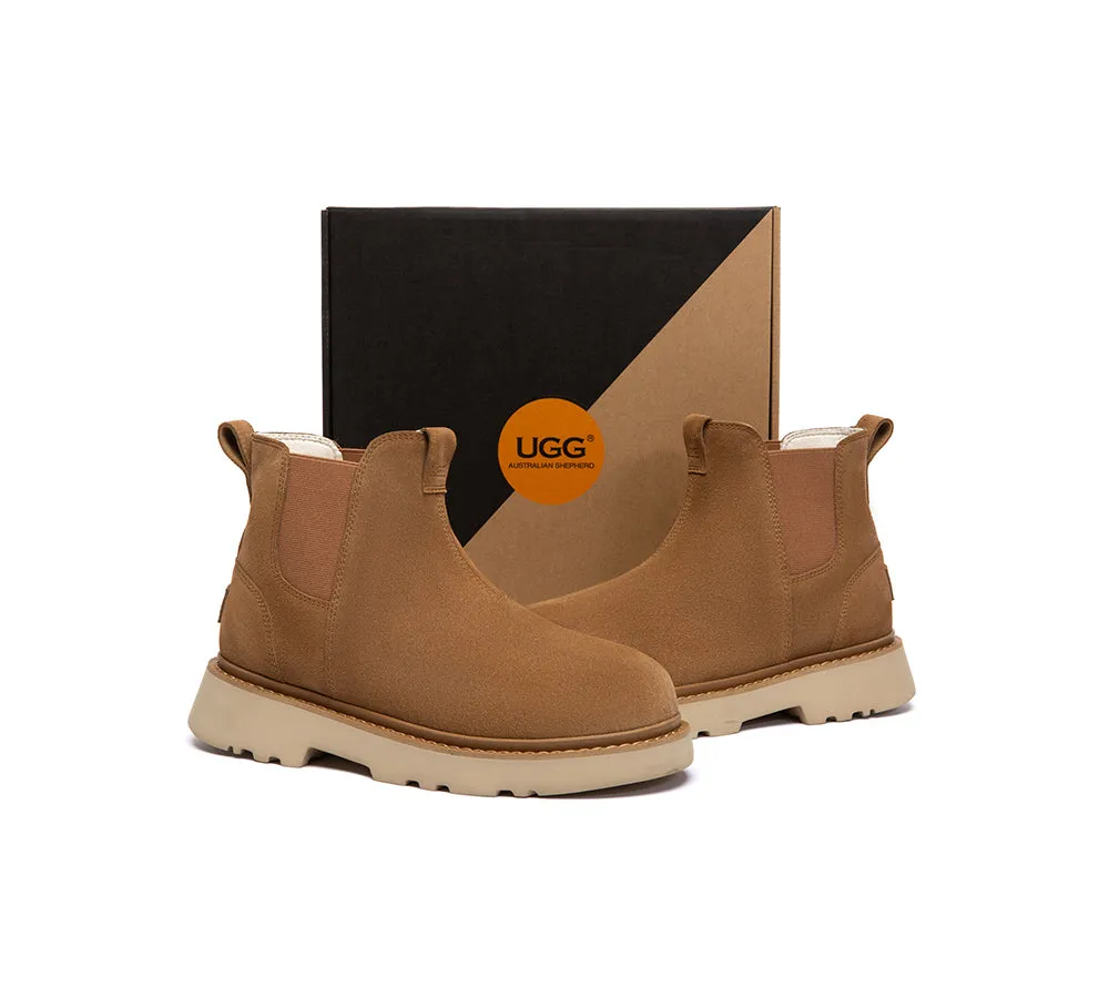 AUSTRALIAN SHEPHERD® Men Boots Leather Chelsea Casual Shoes Dravor sold by UGG Express product image thumbnail 3