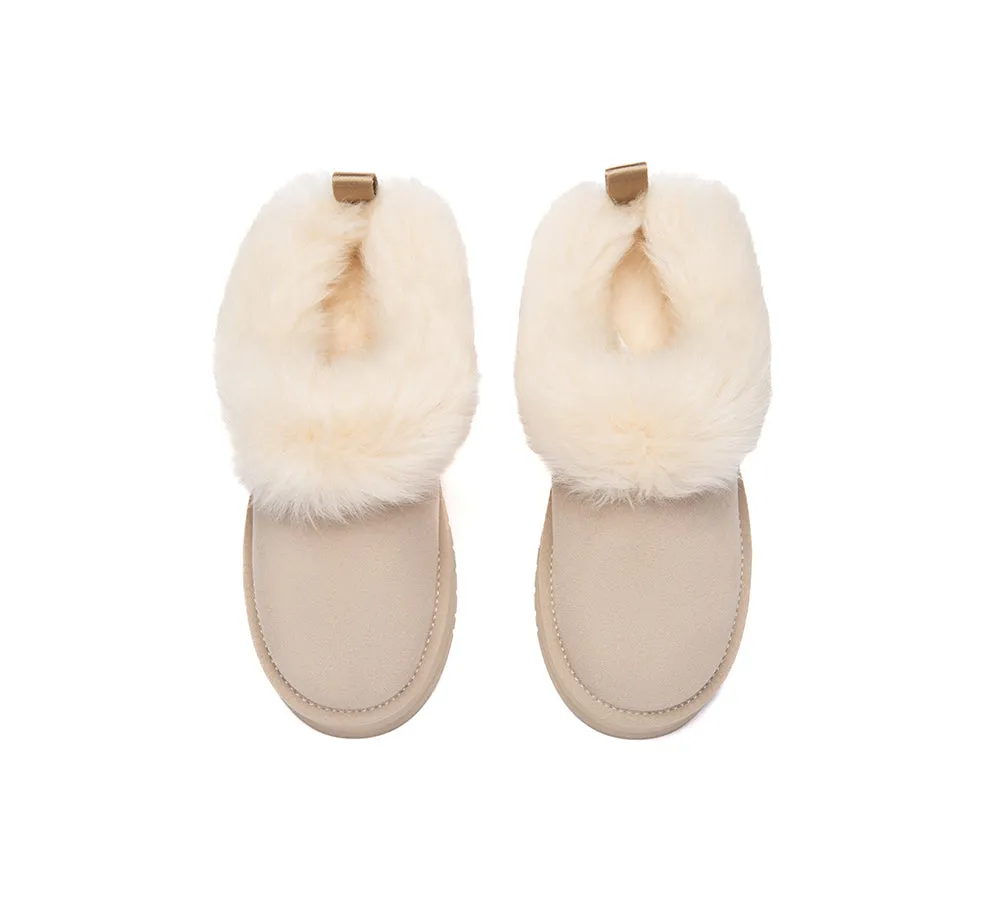 AUSTRALIAN SHEPHERD® UGG Slippers Sheepskin Wool Collar Ankle Platform Mianee sold by UGG Express product image thumbnail 5