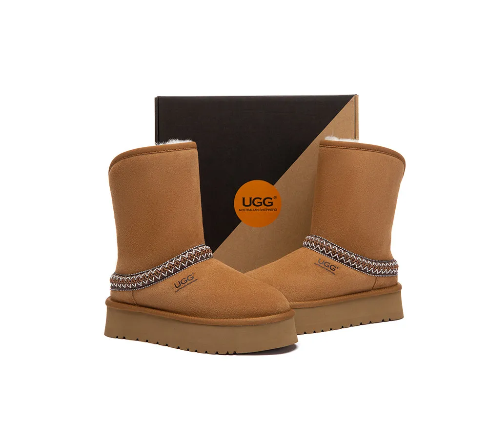 AUSTRALIAN SHEPHERD® UGG Boots Short Knitted Platform Fayle sold by UGG Express product image thumbnail 4