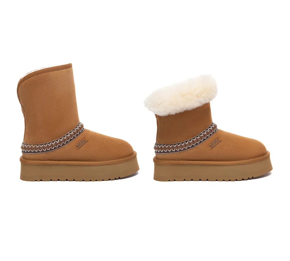 AUSTRALIAN SHEPHERD® UGG Boots Short Knitted Platform Fayle sold by UGG Express product image thumbnail 2