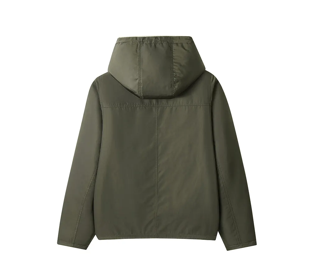 EVERAU® 100% Wool Zip Reversible Jacket Moona sold by UGG Express product image thumbnail 5