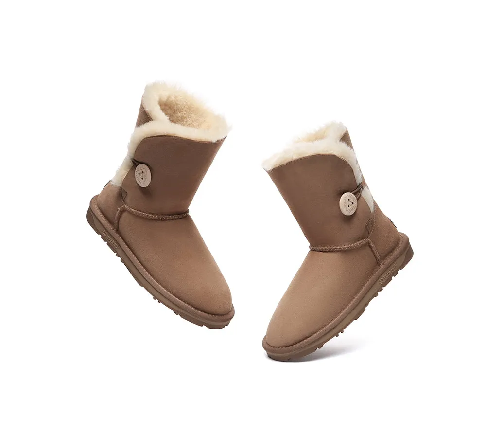 UGG EVERAU® UGG Boots Double Faced Sheepskin Wool Short Button sold by UGG Express product image thumbnail 5