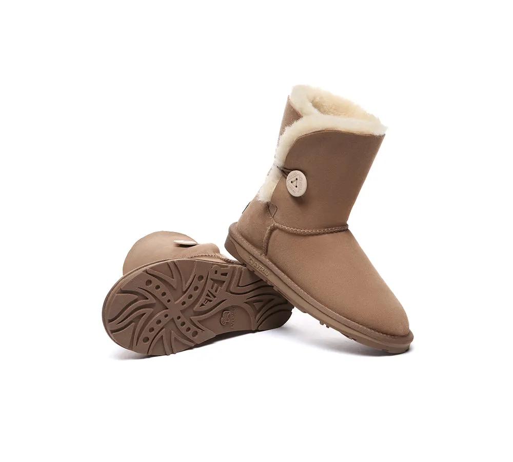UGG EVERAU® UGG Boots Double Faced Sheepskin Wool Short Button sold by UGG Express product image thumbnail 3