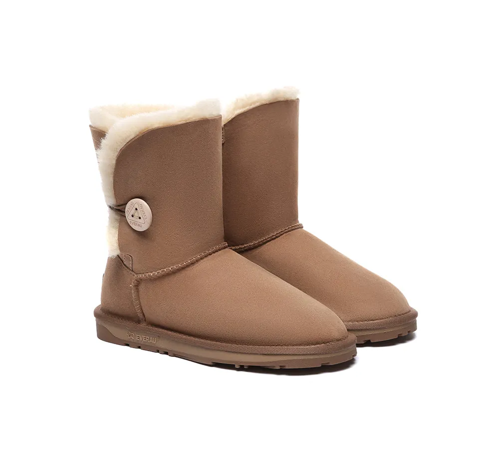 UGG EVERAU® UGG Boots Double Faced Sheepskin Wool Short Button sold by UGG Express product image thumbnail 2