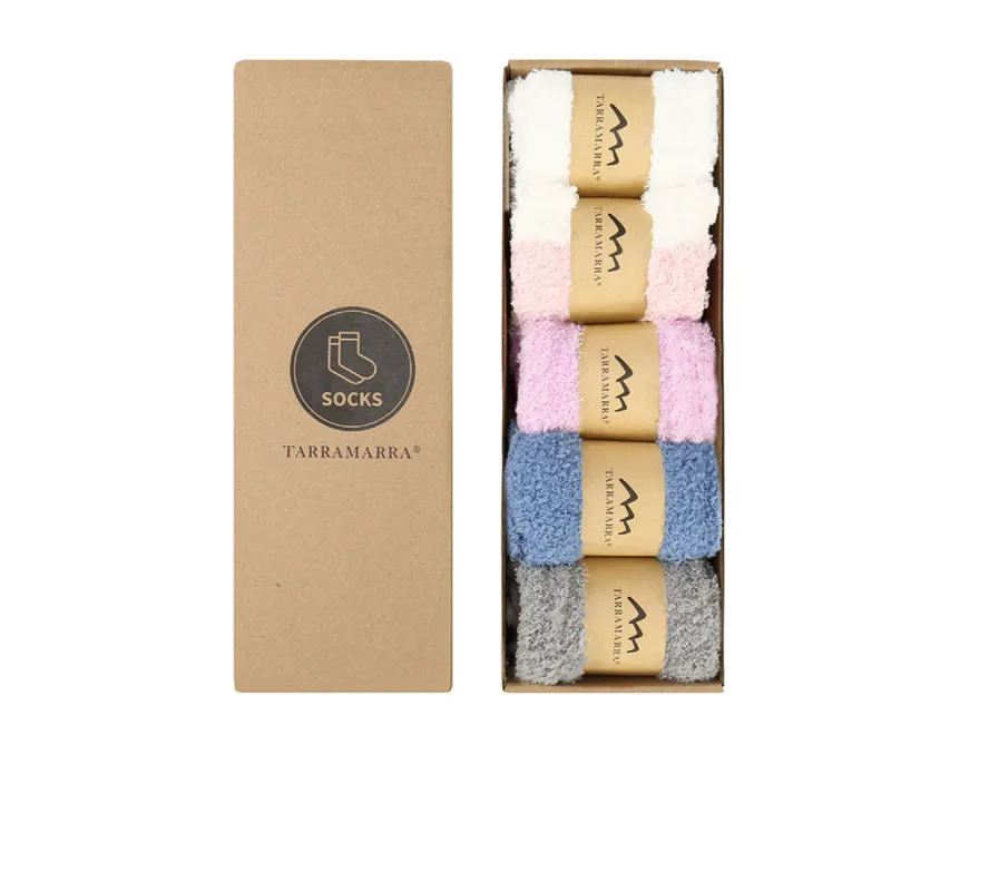 TARRAMARRA® Women Crew Fluffy Socks Five Pairs sold by UGG Express