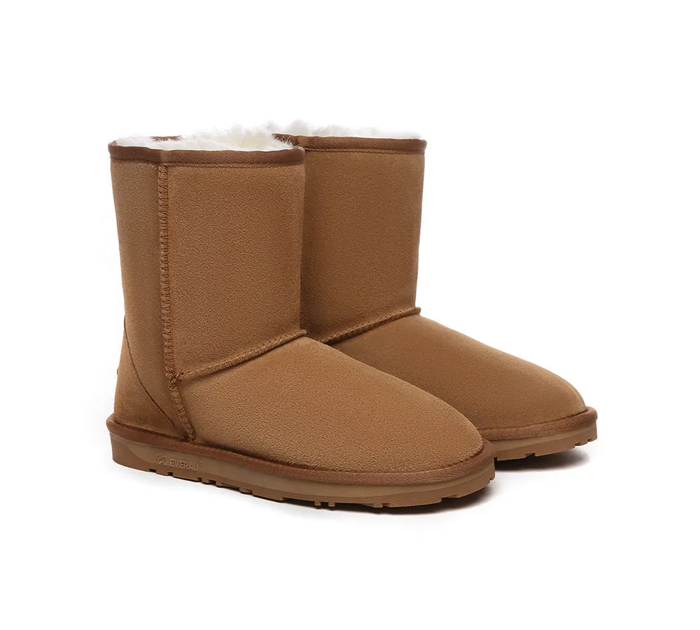 EVERAU® UGG Boots Sheepskin Wool Mid Calf Short Classic Suede sold by UGG Express product image thumbnail 2