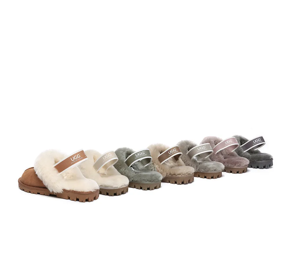 AUSTRALIAN SHEPHERD® UGG Sheepskin Wool Slingback Slippers Waffle Plus sold by UGG Express product image thumbnail 2