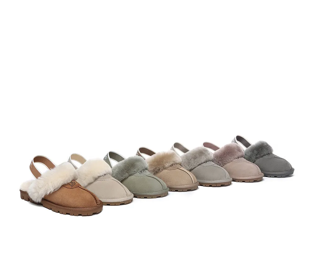 AUSTRALIAN SHEPHERD® UGG Sheepskin Wool Slingback Slippers Waffle Plus sold by UGG Express