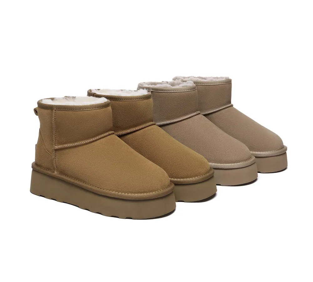 AUSTRALIAN SHEPHERD® UGG Boots Sheepskin Wool Ankle Platform Rommie sold by UGG Express