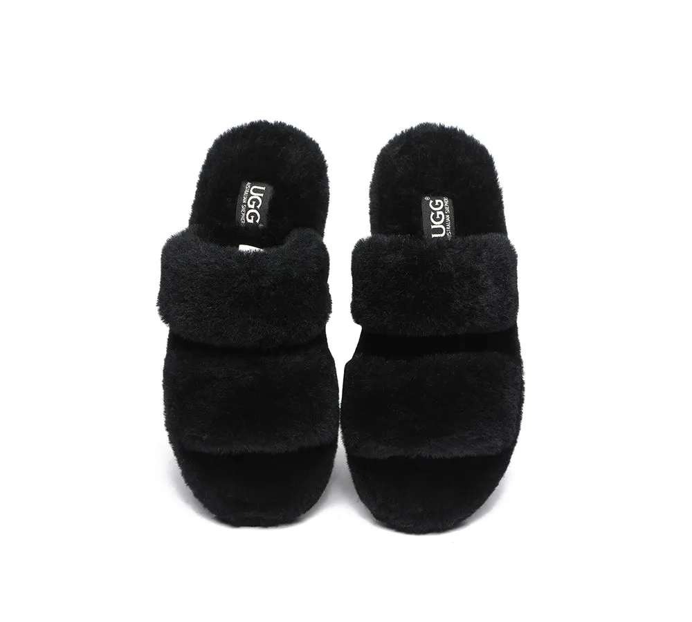 AUSTRALIAN SHEPHERD® UGG Women Double Strap Fluffy Slides Jessica sold by UGG Express product image thumbnail 4