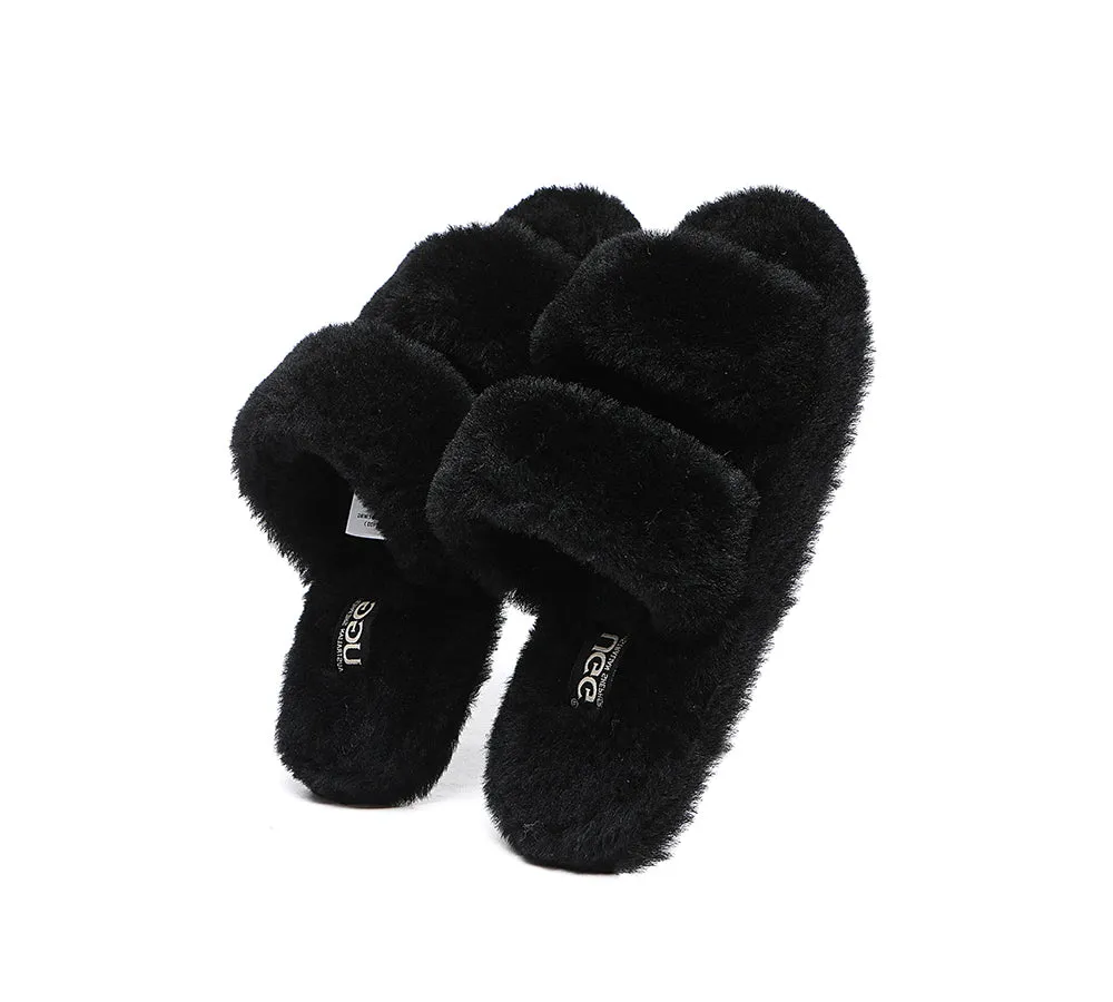AUSTRALIAN SHEPHERD® UGG Women Double Strap Fluffy Slides Jessica sold by UGG Express product image thumbnail 5