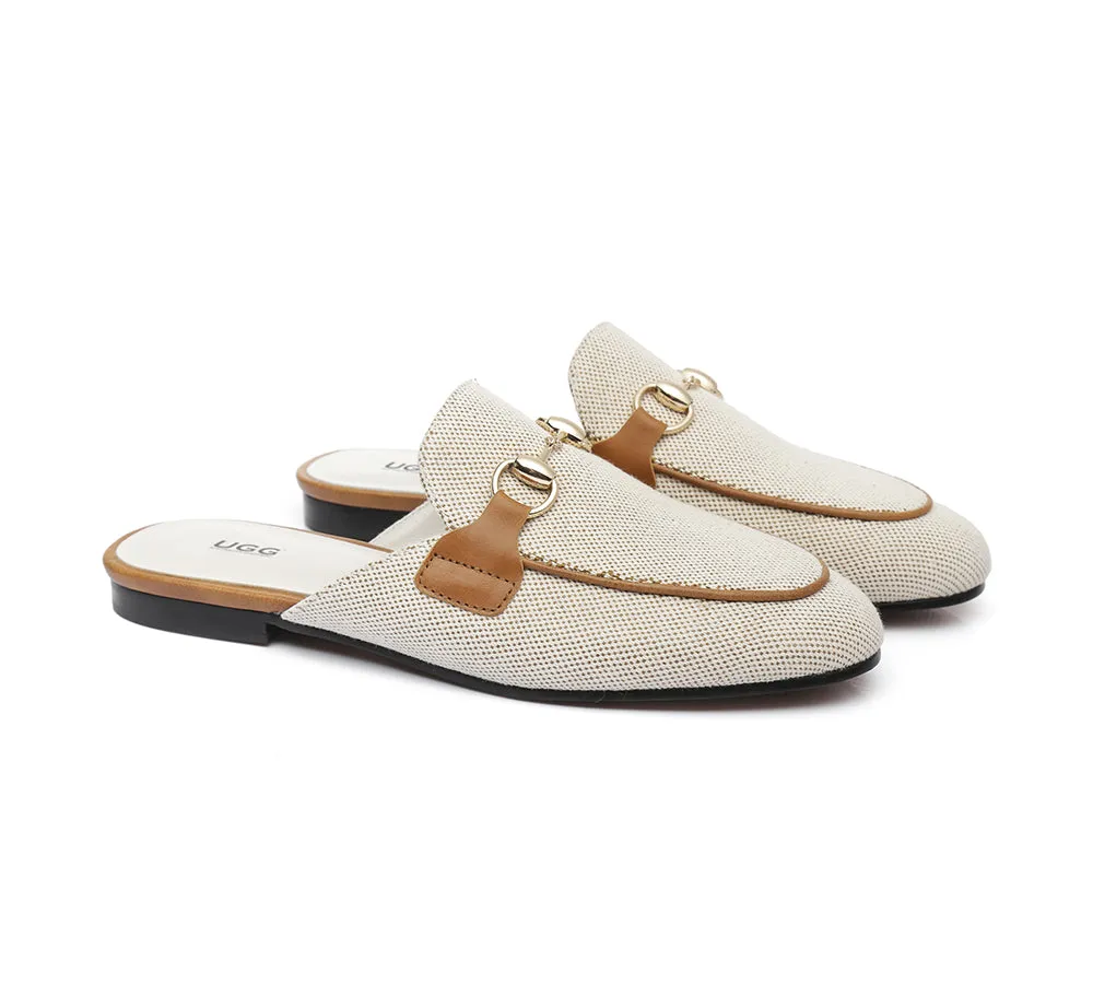 AUSTRALIAN SHEPHERD® Women Leather Buckle Flat Loafer Slides Rylee sold by UGG Express