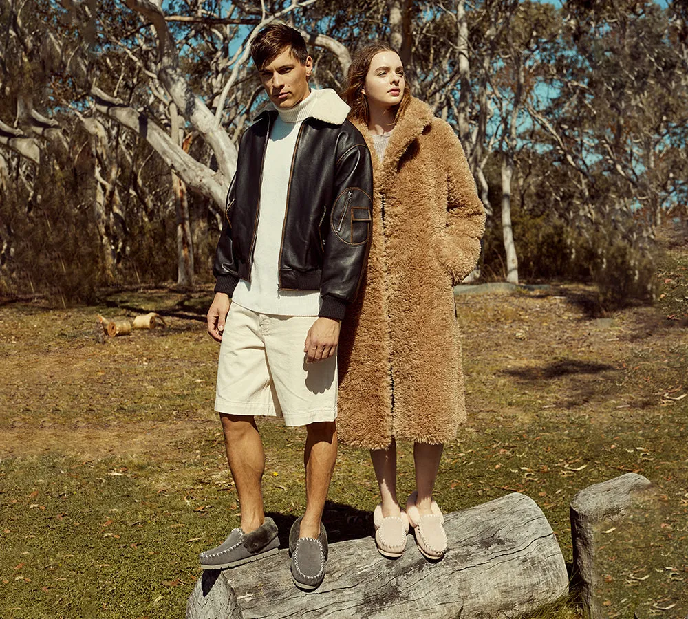 EVERAU® UGG Slippers Sheepskin Wool Ankle Popo Moccasin sold by UGG Express product image thumbnail 2