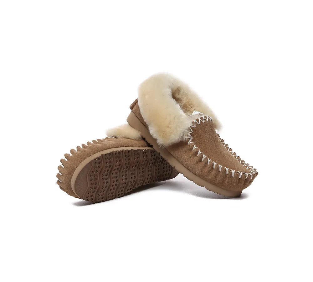 EVERAU® UGG Slippers Sheepskin Wool Ankle Popo Moccasin sold by UGG Express product image thumbnail 4