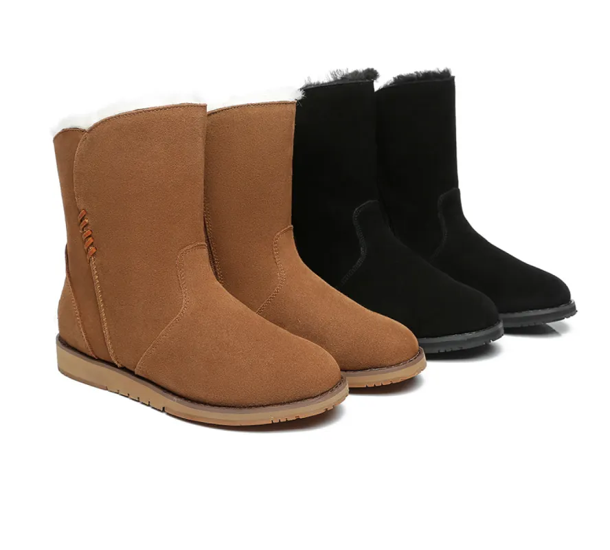 TARRAMARRA® UGG Boots Women Sheepskin Wool Zipper Mid Calf Corina sold by UGG Express
