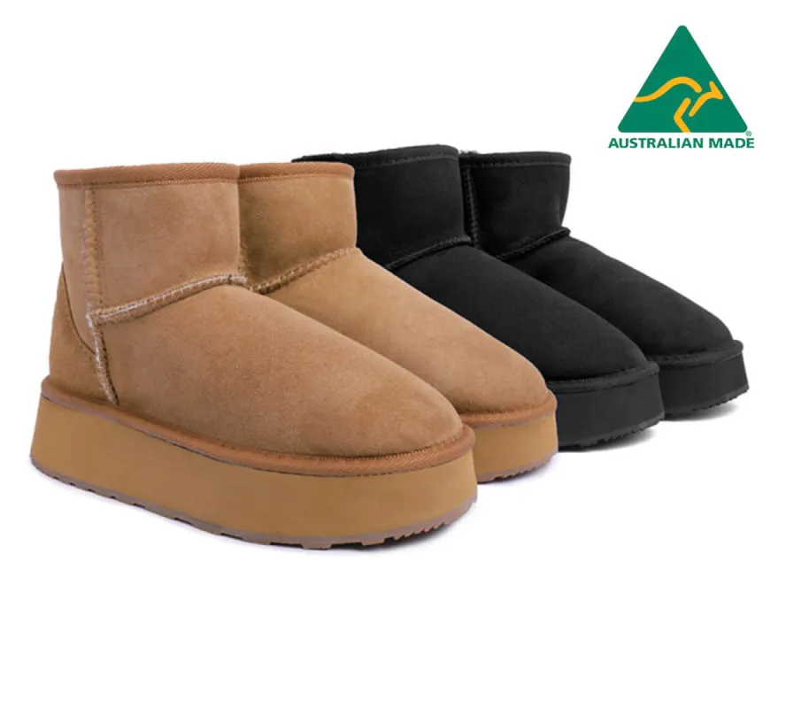 Urban UGG® UGG Boots Australian Made Sheepskin Wool Ankle Mini Platform sold by UGG Express