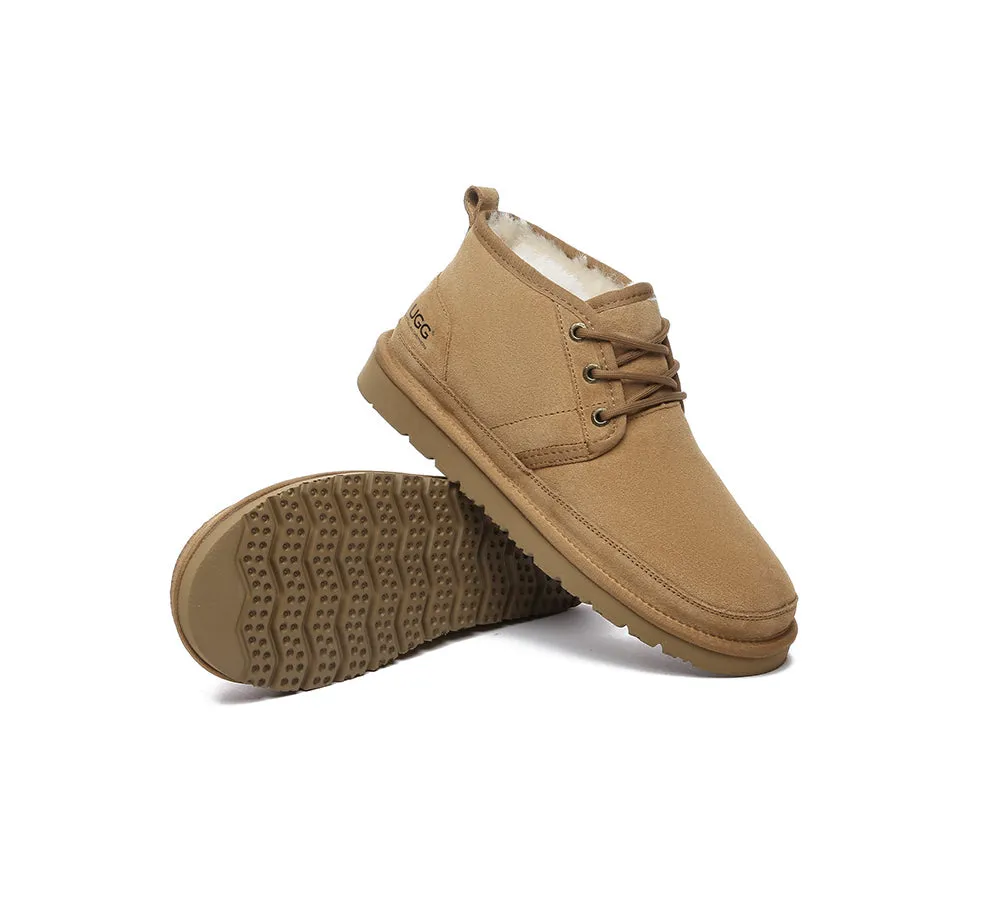 AUSTRALIAN SHEPHERD® UGG Boots Men Sheepskin Wool Lace Up Ankle Casual Leonard sold by UGG Express product image thumbnail 3