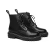 TARRAMARRA® Women Leather Zipper Black Chunky Boots Leona sold by UGG Express