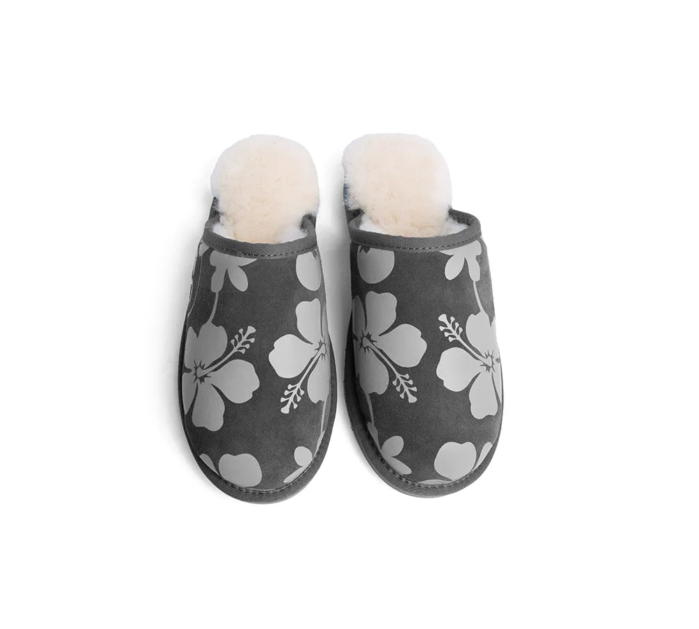 EVERAU® UGG Slippers Sheepskin Wool Grey Floral Print Suede Cruz EU39 sold by UGG Express product image thumbnail 5