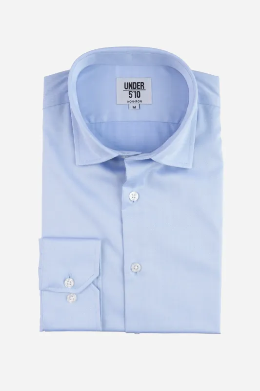 Non-Iron Twill Dress Shirt Light Blue made by Under 510