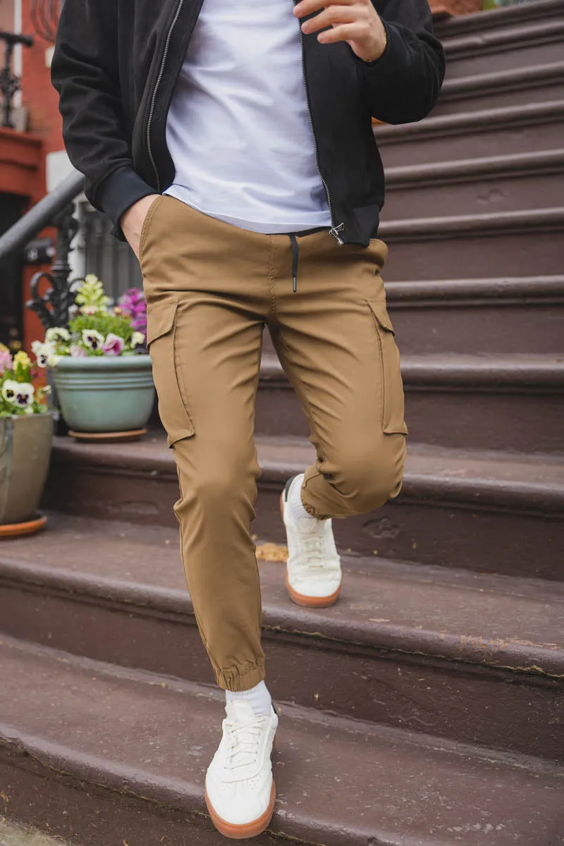 Warp Stretch Cargo Jogger Tobacco sold by Under 510 product image thumbnail 2