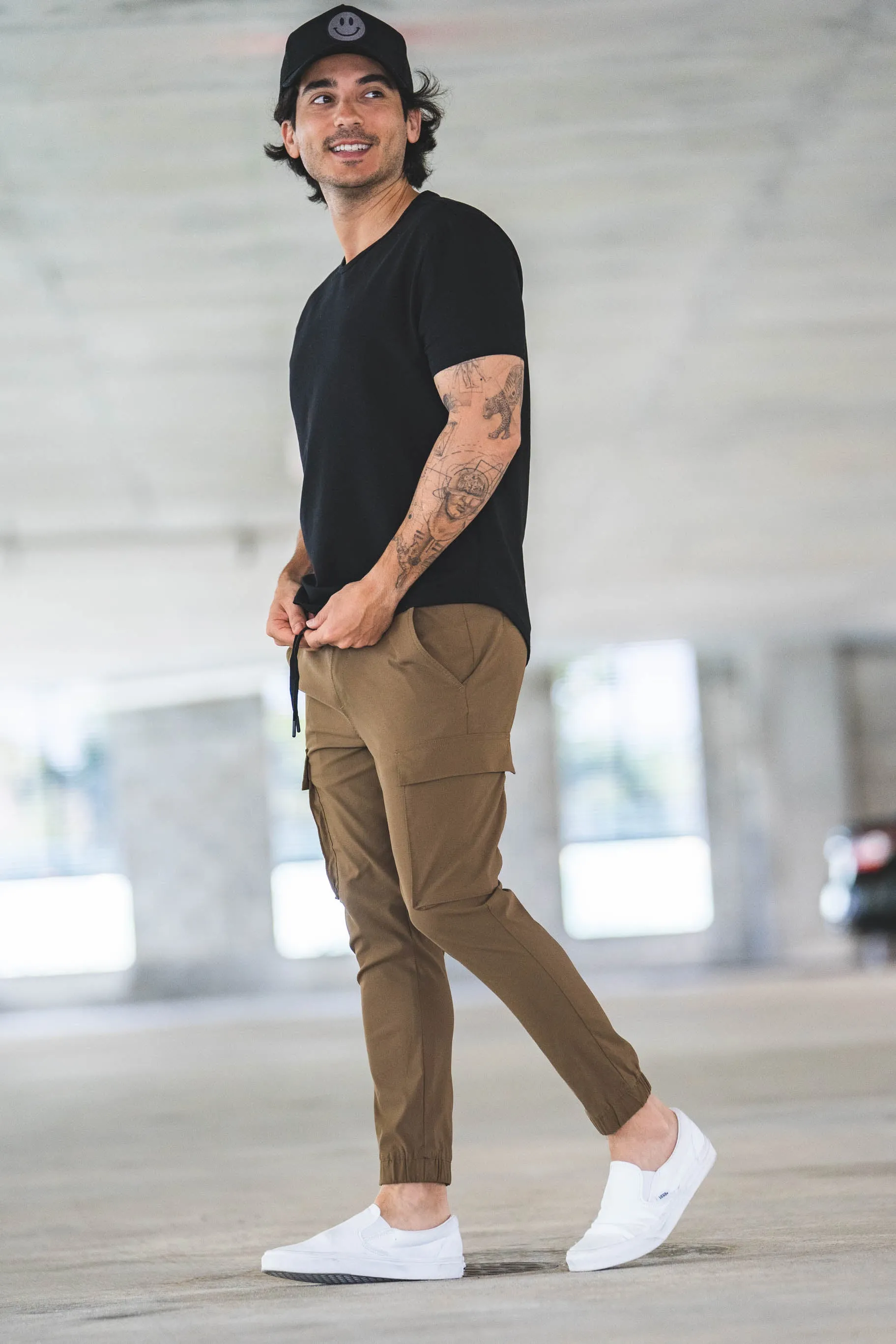 Warp Stretch Cargo Jogger Tobacco sold by Under 510 product image thumbnail 4