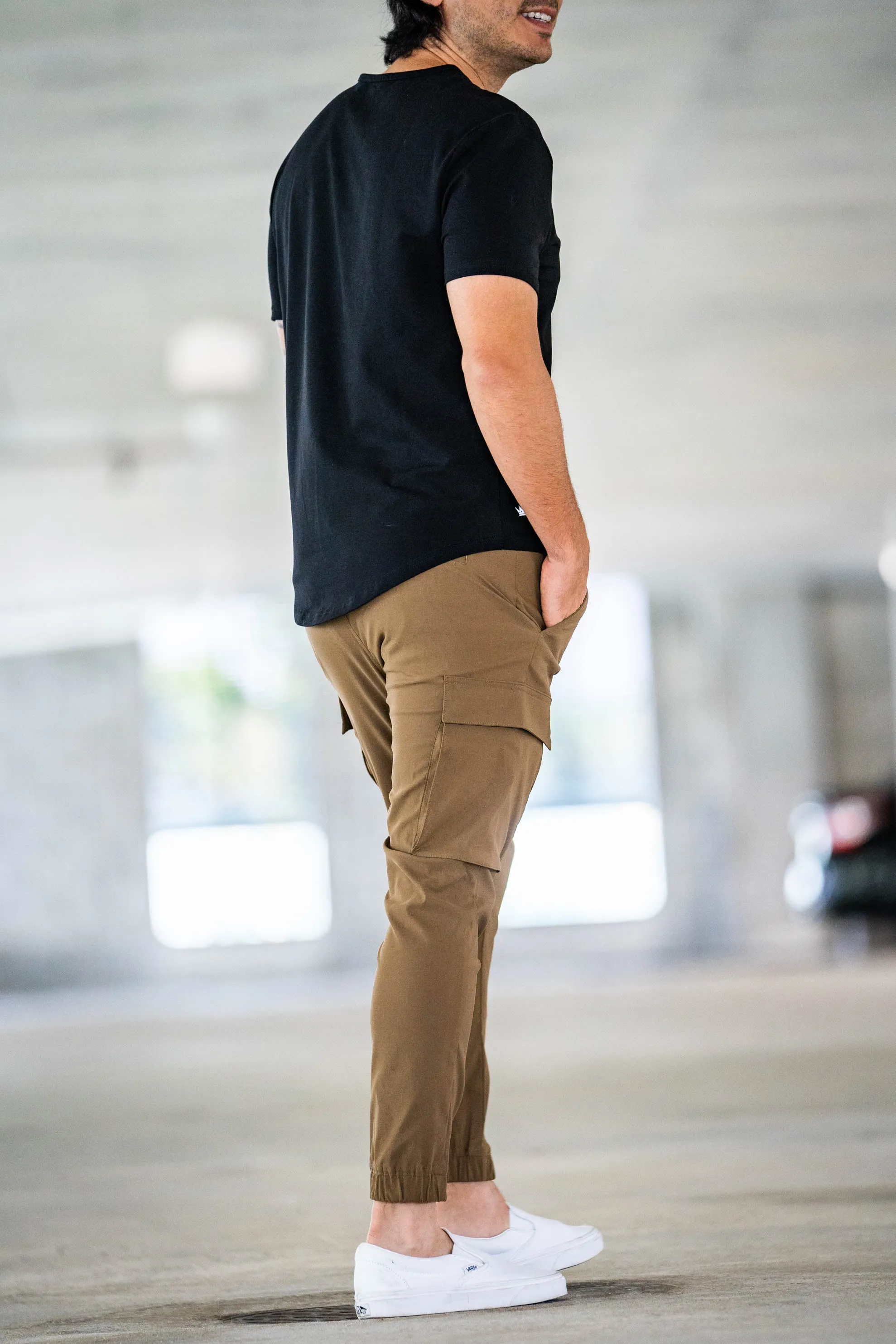 Warp Stretch Cargo Jogger Tobacco sold by Under 510 product image thumbnail 5