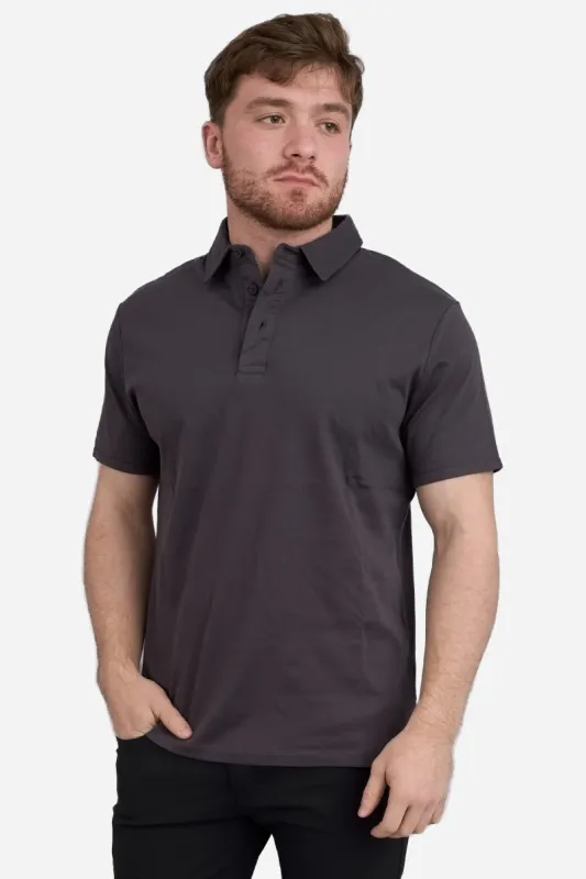 Pima Cool Touch Polo Charcoal sold by Under 510