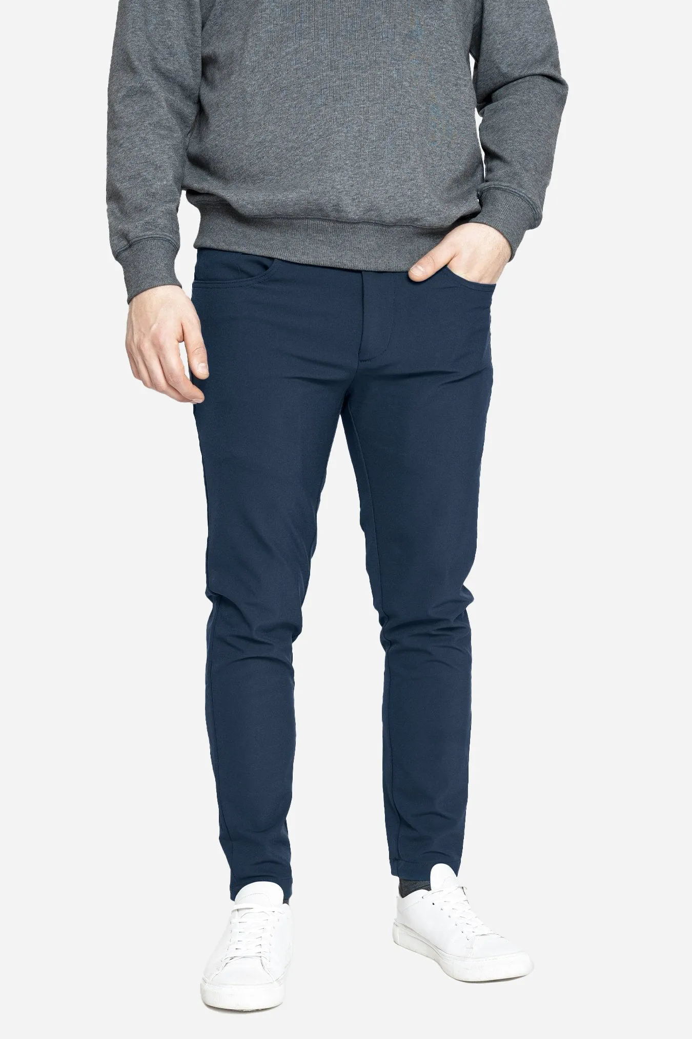 Super Stretch Performance Pants 5 Pocket Navy sold by Under 510
