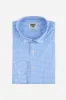 Micro Check Button Down Shirt Light Blue sold by Under 510