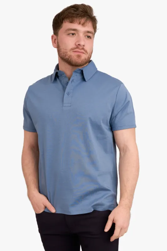 Pima Cool Touch Polo Steel Blue sold by Under 510