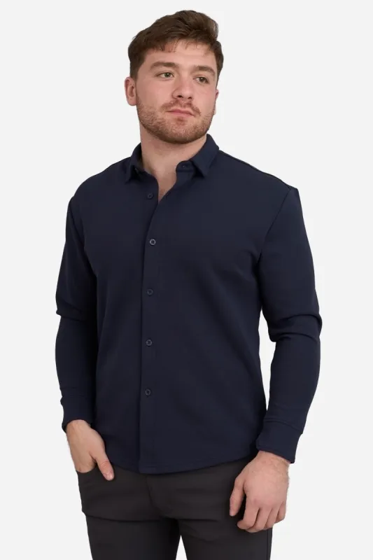 Flex Button Down Shirt Navy sold by Under 510