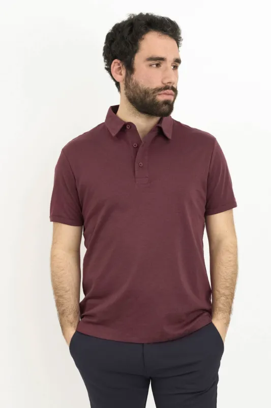 Pima Cool Touch Polo Burgundy sold by Under 510