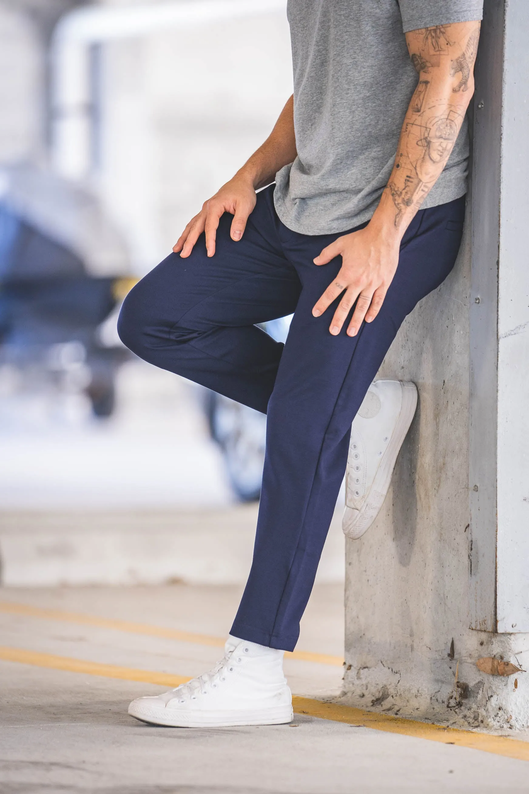 Mason Omni-Stretch Knit Pants Navy sold by Under 510 product image thumbnail 4