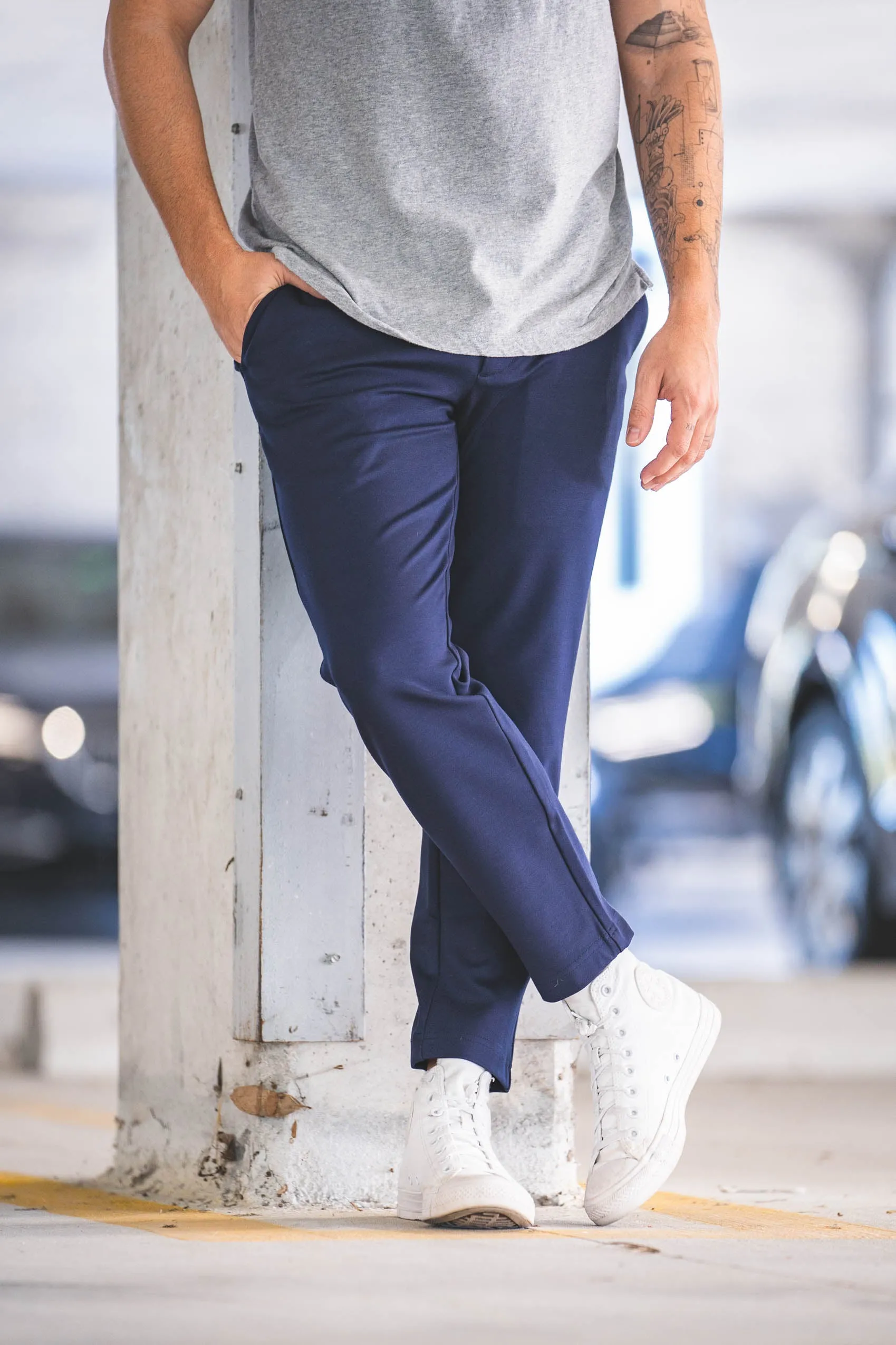 Mason Omni-Stretch Knit Pants Navy sold by Under 510 product image thumbnail 3