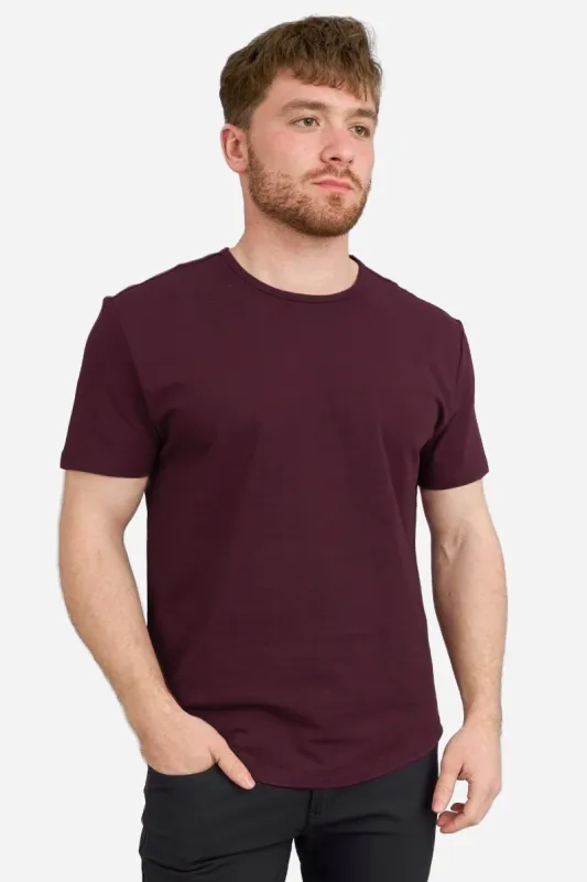 Athletic Blend T-Shirt Burgundy sold by Under 510