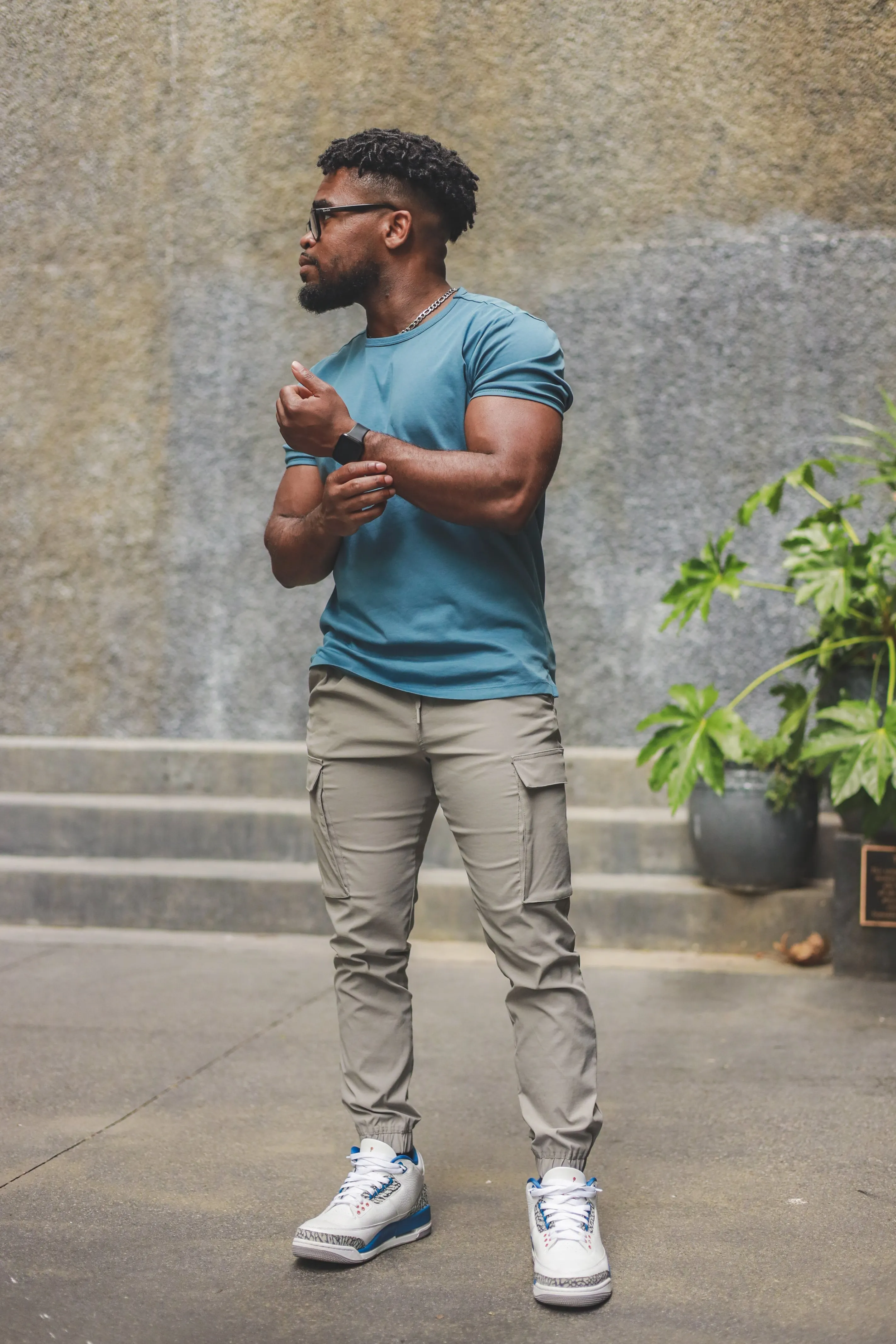 Warp Stretch Cargo Jogger Mist sold by Under 510 product image thumbnail 4