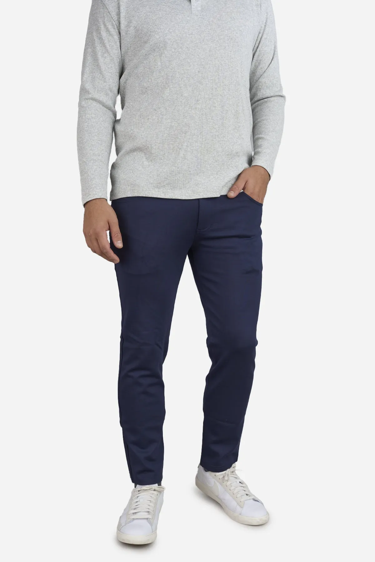 Mason Omni-Stretch Knit 5P Pants Navy sold by Under 510