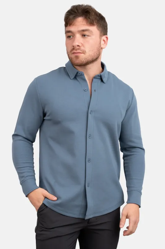 Flex Button Down Shirt Steel Blue sold by Under 510