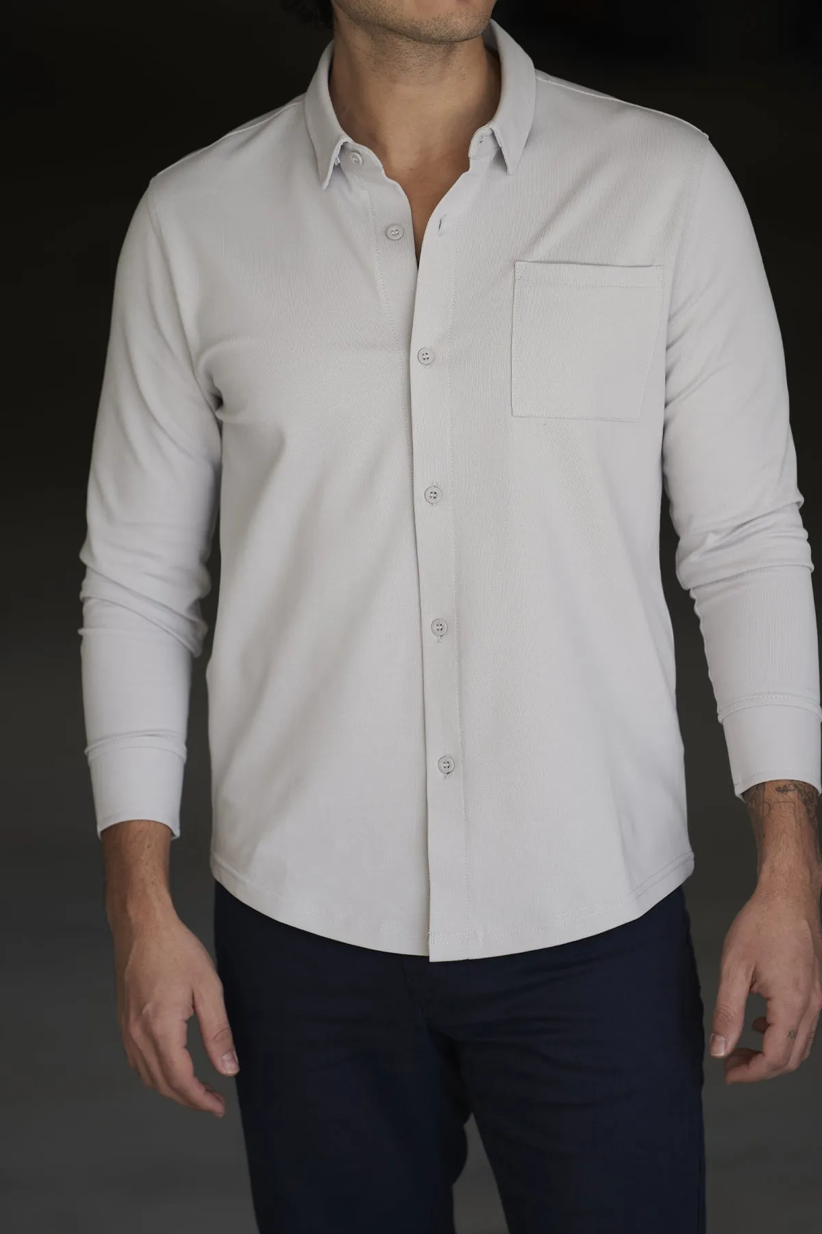 Performance Pique Button Down Shirt Mist sold by Under 510 product image thumbnail 2