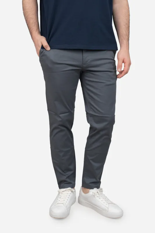 Lightweight Stretch Chino Charcoal sold by Under 510