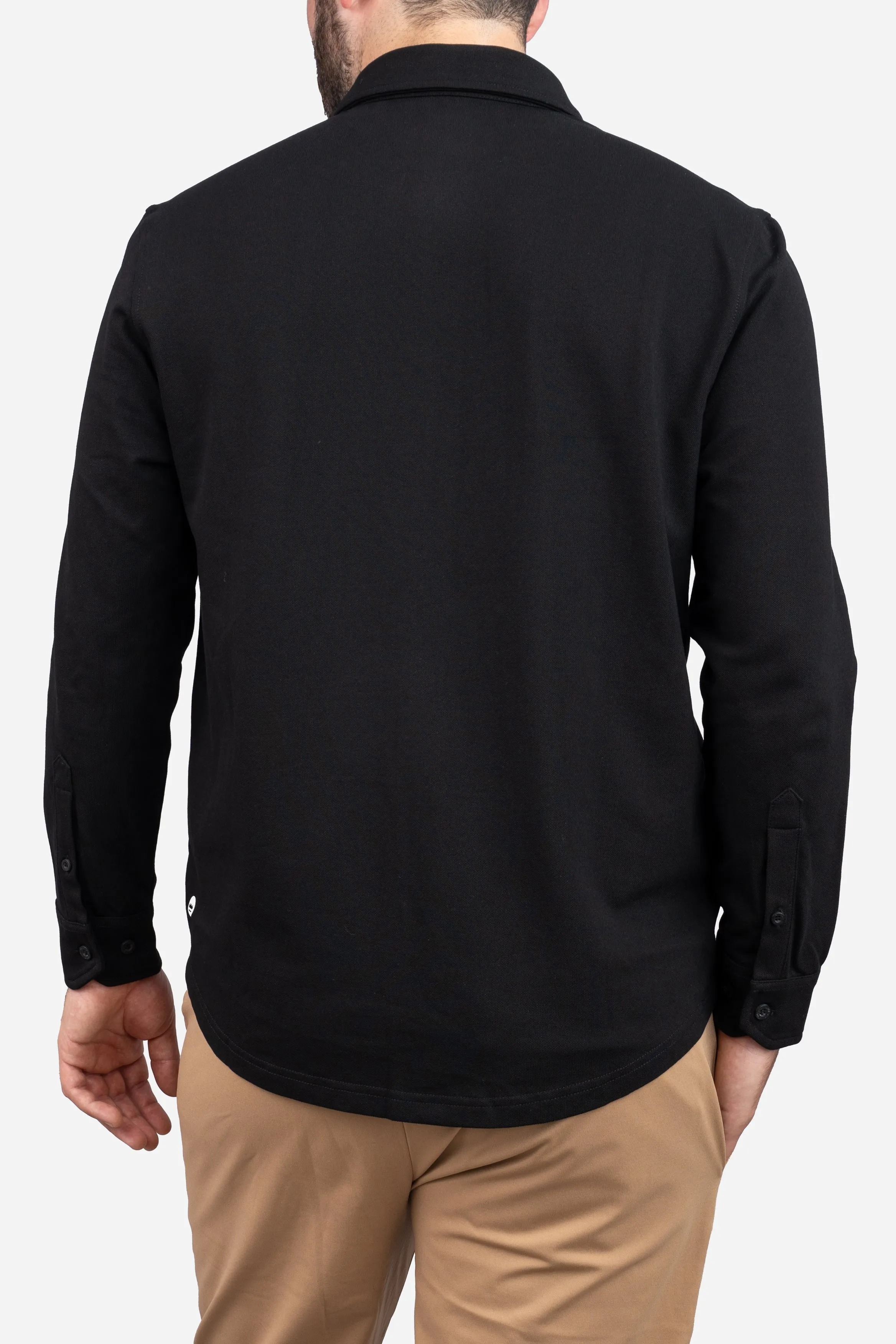 Performance Pique Button Down Shirt Black sold by Under 510 product image thumbnail 2