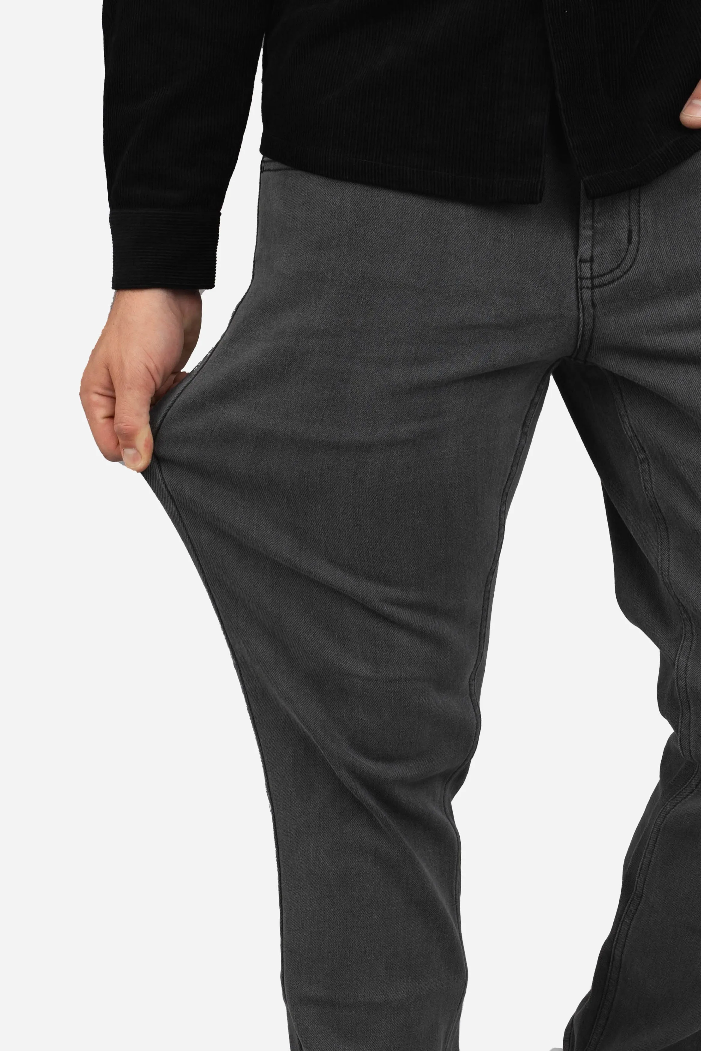 Straight Fit Stretch Jeans Gray sold by Under 510 product image thumbnail 3